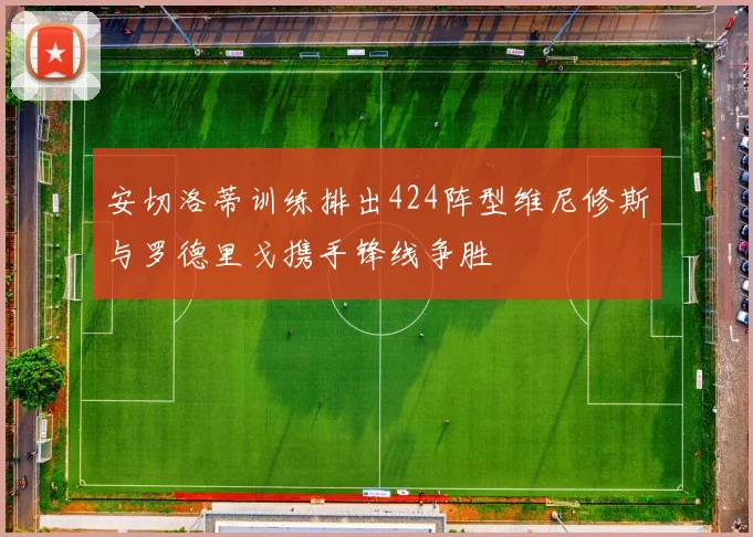 安切洛蒂训练排出424阵型维尼修斯与罗德里戈携手锋线争胜