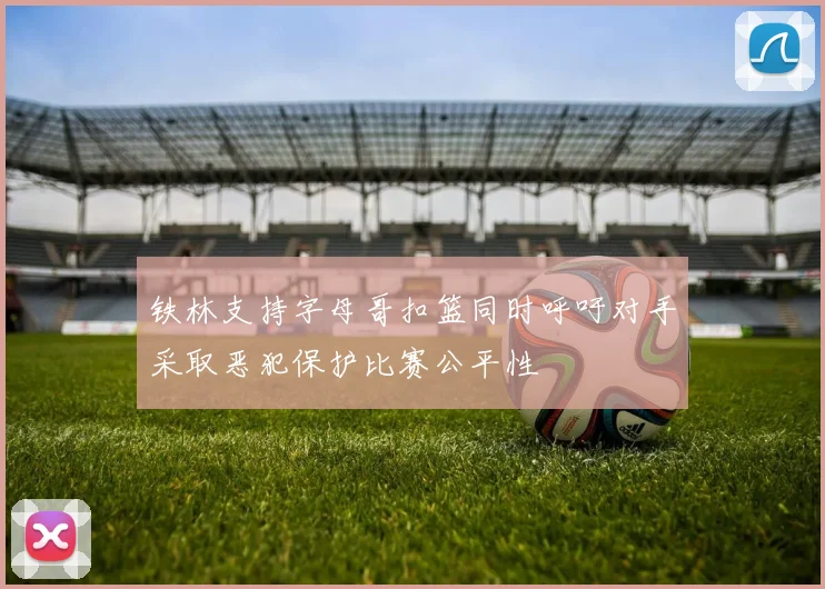 铁林支持字母哥扣篮同时呼吁对手采取恶犯保护比赛公平性
